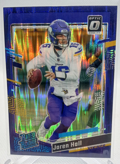 2023 Donruss Optic #270 Jaren Hall Purple Shock Rated Rookie