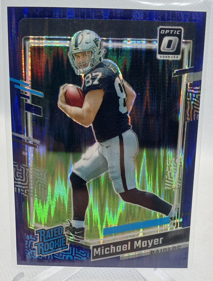 2023 Donruss Optic #260 Michael Mayer Purple Shock Rated Rookie