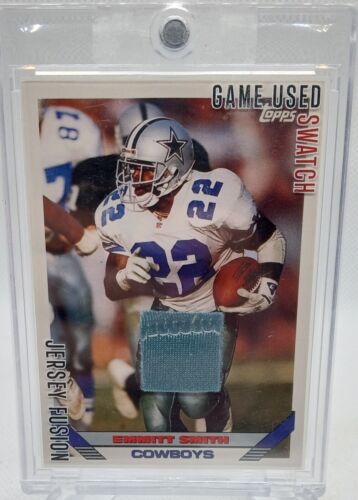 🔥Emmitt Smith 2022 Jersey Fusion 90's Game Used Pants Swatch Dallas Cowboys HOF