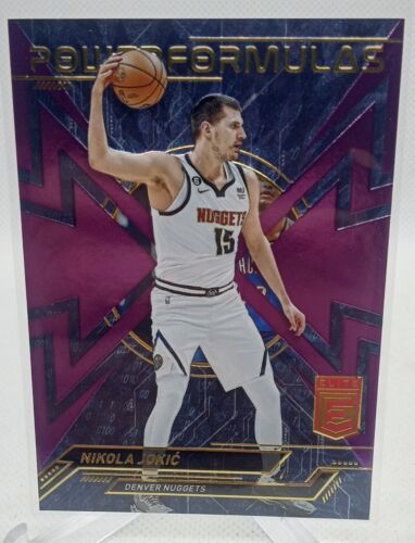 Nikola Jokic 2022-23 Donruss Elite Power Formulas Purple Parallel /49 SP