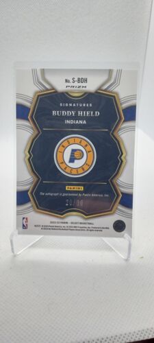 2022-23 Panini Select Buddy Hield FOTL ORANGE PULSAR AUTO /30