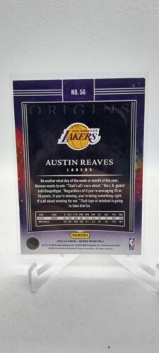 2023-24 Panini Origins Basketball Austin Reaves Base Variation Los Angeles