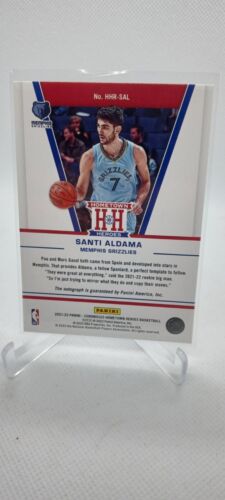 2021-22 Chronicles Hometown Heroes Santi Aldama RC Auto Memphis Grizzlies #/149