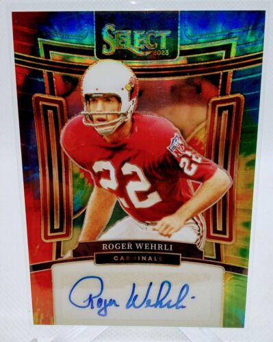 2023 Select Roger Wehrli Tie Dye Autograph /25 Arizona Cardinals 2007 HOF