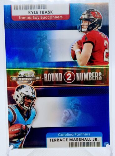 2021 Contenders Optic Blue Prizm /99 Kyle Trask Terrace Marshall Jr Rookie RC