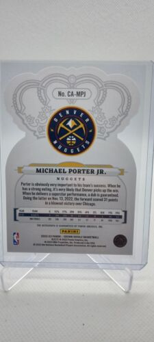 2022-23 Crown Royale Michael Porter Jr Crown Autograph Auto /99 Denver Nuggets