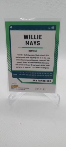 2024 Panini Donruss #95 Willie Mays Optic Lime Green #/149