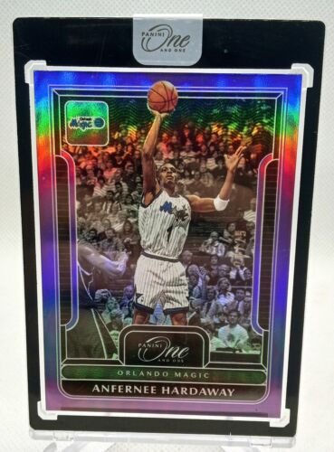 2022 Panini One And One Basketball #160 Anfernee Hardaway Purple /25 SSP Magic!