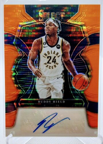 2022-23 Panini Select Buddy Hield FOTL ORANGE PULSAR AUTO /30