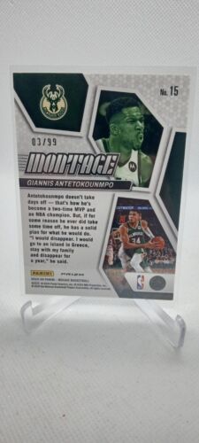 2023 Panini Mosaic Giannis Antetokounmpo Montage Purple /99