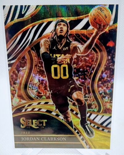 2023-24 Panini Select #223 Jordan Clarkson Zebra Prizm Courtside Case Hit SSP