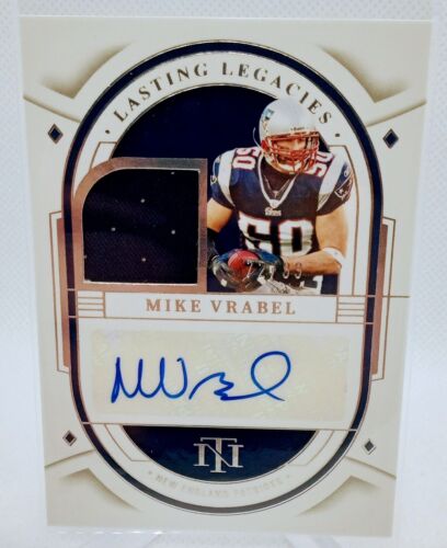 Mike Vrabel 2023 National Treasures Lasting Legacies Jersey Autograph Auto #/99