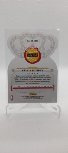 2022-23 Panini Crown Royale Calvin Murphy Auto Blue Die Cut /75 Houston Rockets