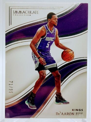 2022-23 Panini Immaculate Collection - #80 De'Aaron Fox /99