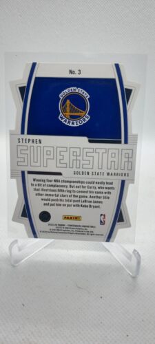 Stephen Curry 2023 Panini Contenders Superstar Die Cut Insert Warriors