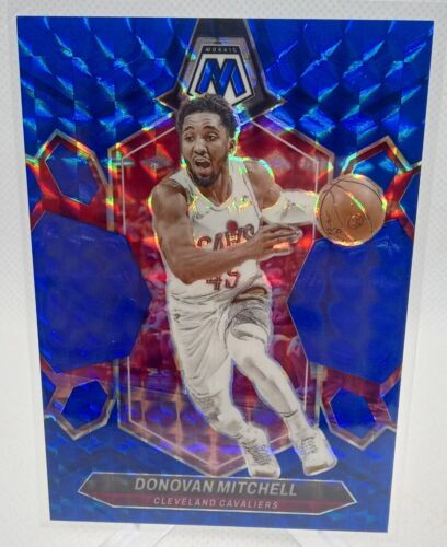 2023-24 Panini Mosaic Donovan Mitchell Blue Mosaic Prizm /199