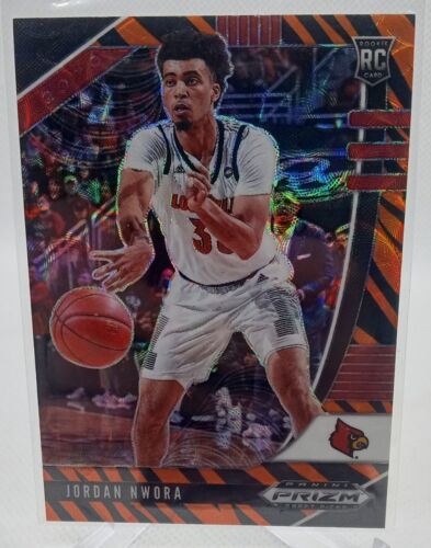 2020-21 Panini Prizm Draft Picks Choice Tiger Stripe Jordan Nwora #78 Rookie RC