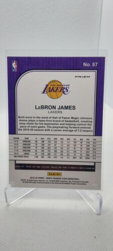 2019-20 Hoops Premium Stock Blue Cracked Ice- LeBron James! Los Angeles Lakers!