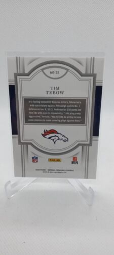 2023 Panini National Treasures Red Jersey Numbers Tim Tebow /15 SSP Den Broncos