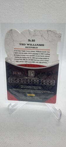 2016 Panini Pantheon 1500 RBI Guilds Gold Patch /49 Ted Williams #80 HOF