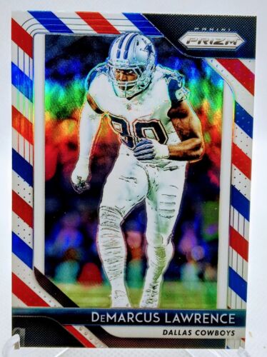 2018 Panini Prizm Prizms Red White and Blue #150 DeMarcus Lawrence Dallas Cowboy