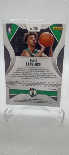 2019-20 Panini Prizm Blue Fast Break Prizm Romeo Langford RC Rookie #260 /175