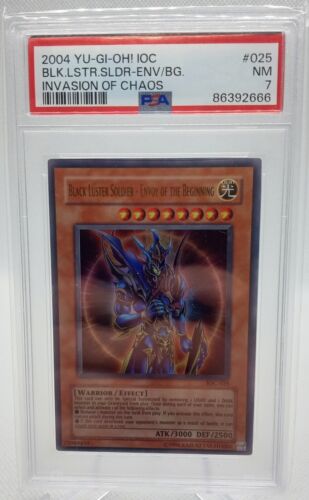 2004 Yugioh Black Luster Soldier - Envoy of the Beginning IOC-025 PSA 7