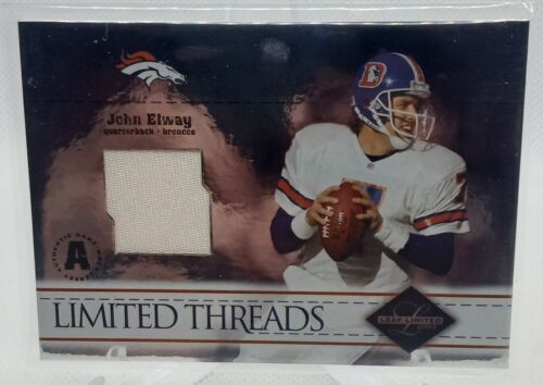 2003 Leaf Limited Limited Threads Patch  /100 John Elway #LT-56 HOF