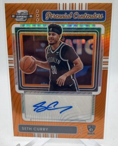 2022-23 Contenders Optic - Seth Curry Perennial Contenders Auto Orange /25 *Nets