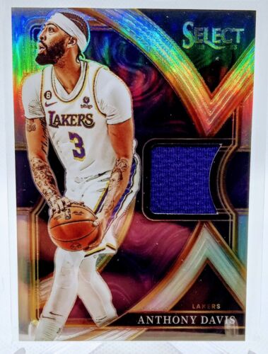 2022-23 Select  GAME WORN Patch Silver Prizm Lakers Anthony Davis SS-AD