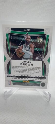 2023-24 Panini Obsidian Jaylen Brown Electric Etch Orange Flood /99 Celtics #99