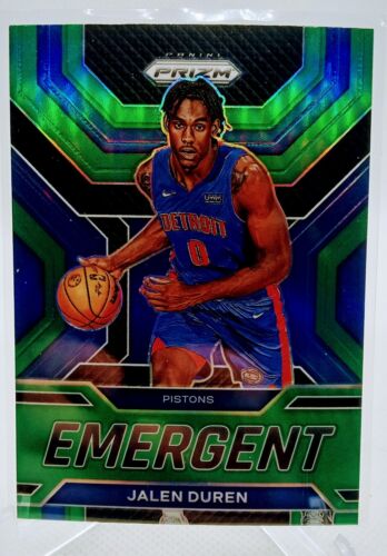 2022-23 Panini Prizm JALEN DUREN Emergent Green Parallel