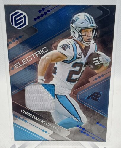 2022 Panini Elements Electric Cobalt Prime Patch Christian McCaffrey  /27 SSP