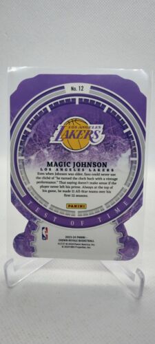 Magic Johnson 2023-24 Panini Crown Royale /99 Purple Test Of Time #12