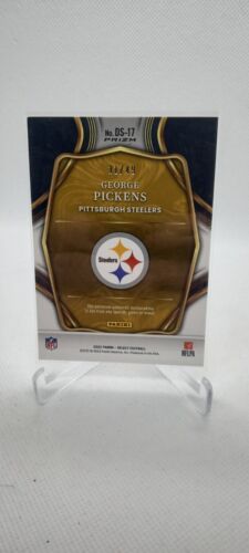 George Pickens 2022 Panini Select  Draft Selections Bronze Prizm Patch RC /49