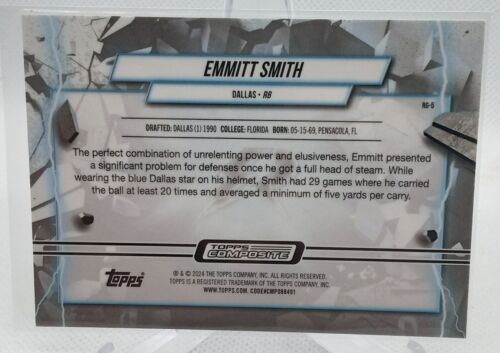 2023 Topps Composite Emmitt Smith Grounded Green Refractor No.RG-5 /99