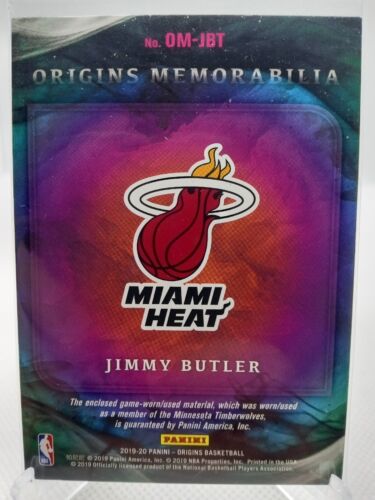 2019-20 Panini Origins Memorabilia Patch- Jimmy Butler Miami Heat