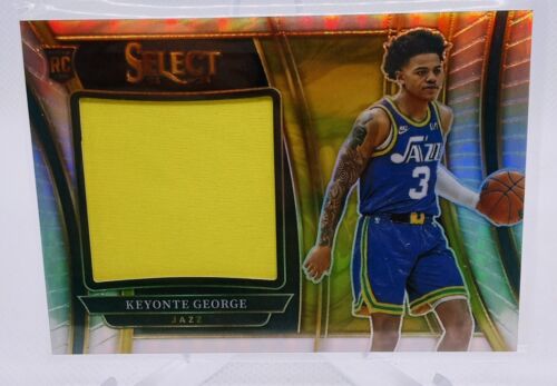 Keyonte George 2023/24 Select Jumbo Patch Silver Prizm Rookie RC Jazz