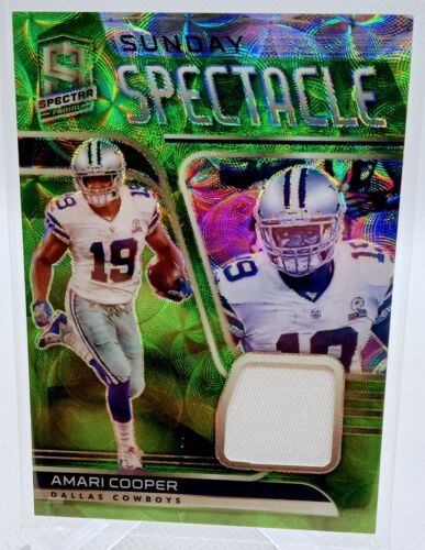 2021 Panini Spectra Sunday Spectacle Green Scope Prizm Patch /35 Amari Cooper