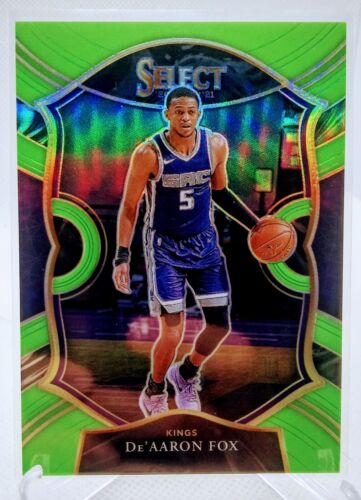 2020-21 Select Lime Green Prizm- De'Aaron Fox /75 Sacramento Kings!