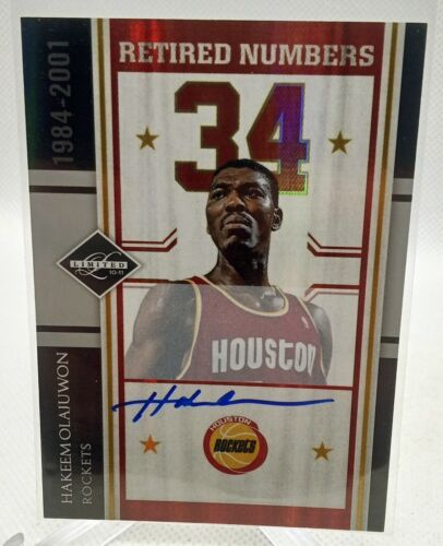 2010-11 Limited Retired Numbers Autograph- Hakeem Olajuwon /99 Houston Rockets!