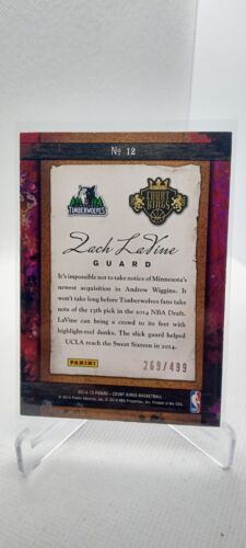 2014-15 Court Kings Remarkable Rookie Blue Sapphire- Zach Lavine /499