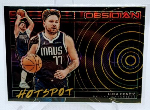 2023-24 Panini Obsidian Basketball Luka Doncic Hotspot Silver- # /99 Mavericks