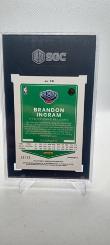 2021-22 Panini Donruss Optic Red Fast Break Prizm /85 Brandon Ingram #60 SGC 10