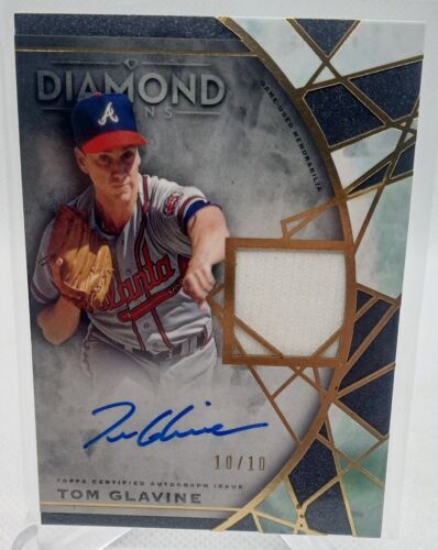 TOM GLAVINE 2022 TOPPS DIAMOND ICONS PATCH AUTOGRAPH AUTO 10/10 LP 1/1 SSP