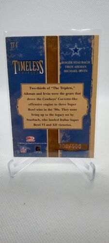 2005 Donruss Classics Timeless Triples Silver #4 Staubach Aikman Irvin /500