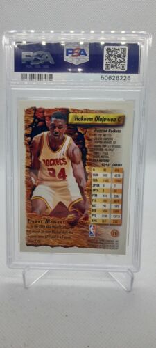 1993 Topps Finest Hakeem Olajuwon PSA 8