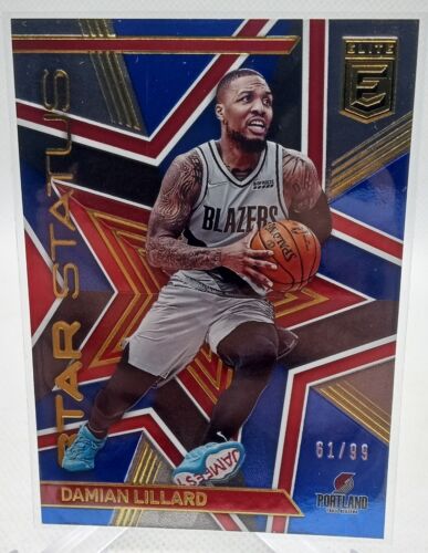 2021-22 Donruss Elite Star Status Blue /99 Damian Lillard #13