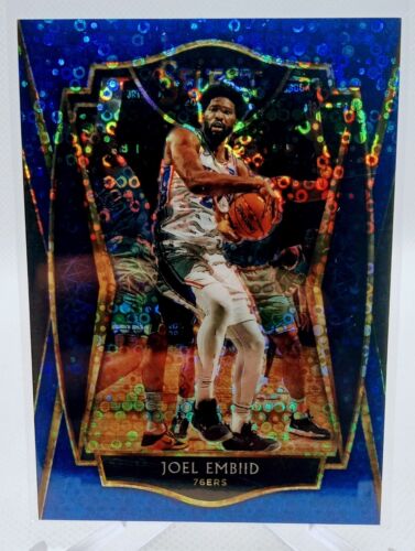 2020-21 Panini Select Premier Level Blue Disco Prizm /25 Joel Embiid Rare