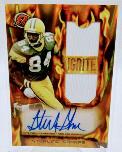 2023 Topps Composite Surge Gold Refractor /50 Sterling Sharpe Patch Auto